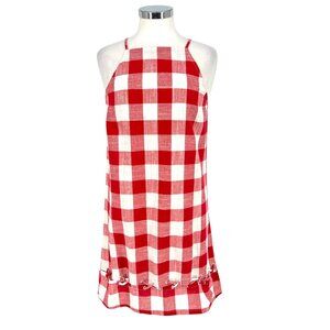 Sugarlips Picnic Dress Red Gingham Mini Size Medium NWOT
